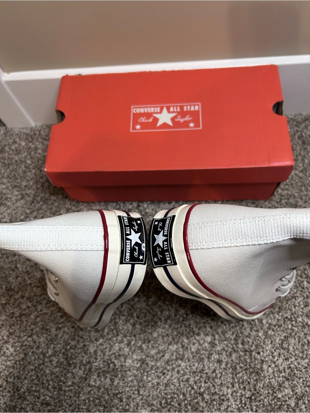 NEW Converse white Chuck 70 high tops Men's 8/ Women's 10 - Picture 9 of 11